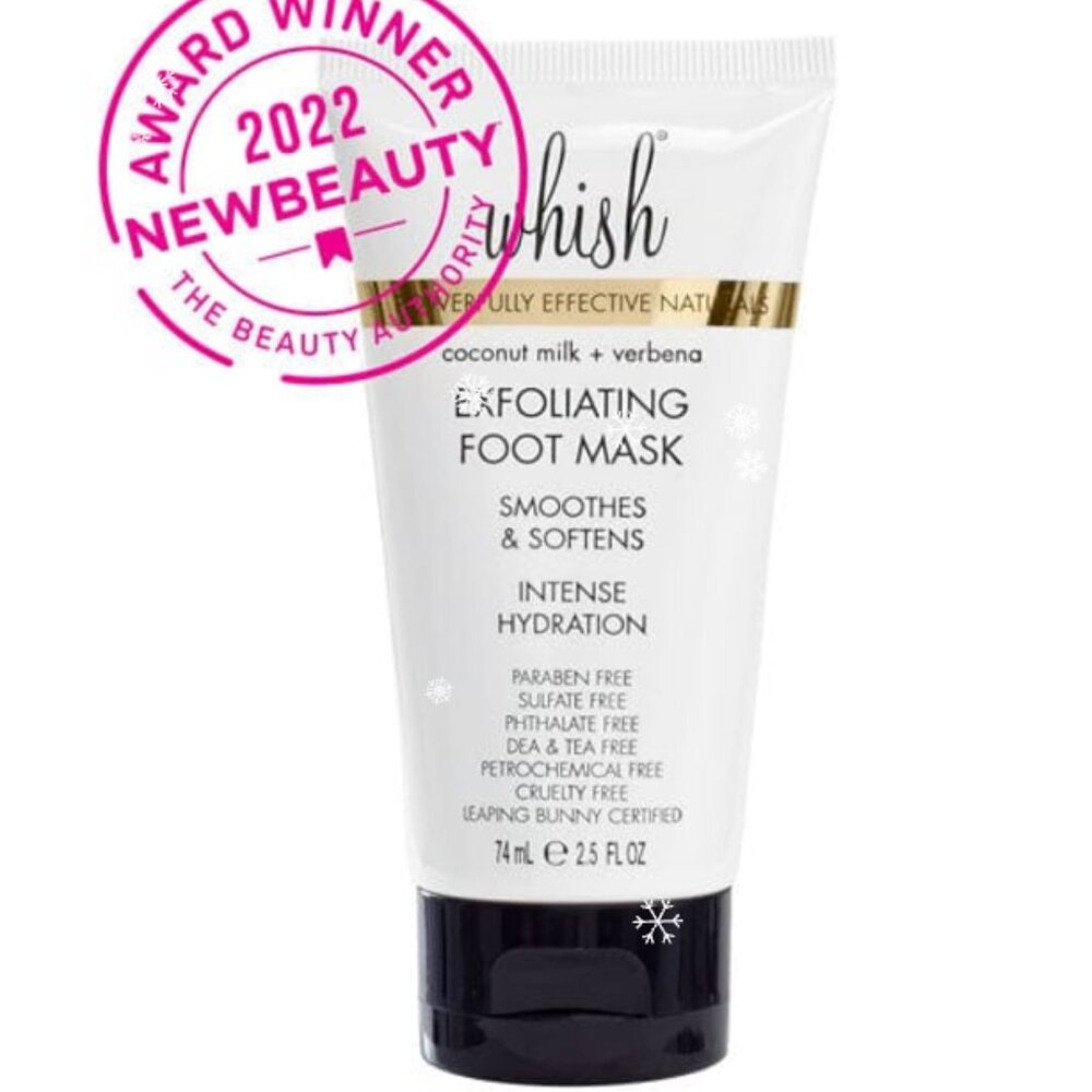 Whish Clean Beauty - Coconut Milk + Verbena Exfoliating Foot Mask